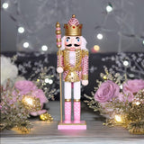 Figuras de Nutcracker de Madera, Decoración Navideña, 12 Pulgadas