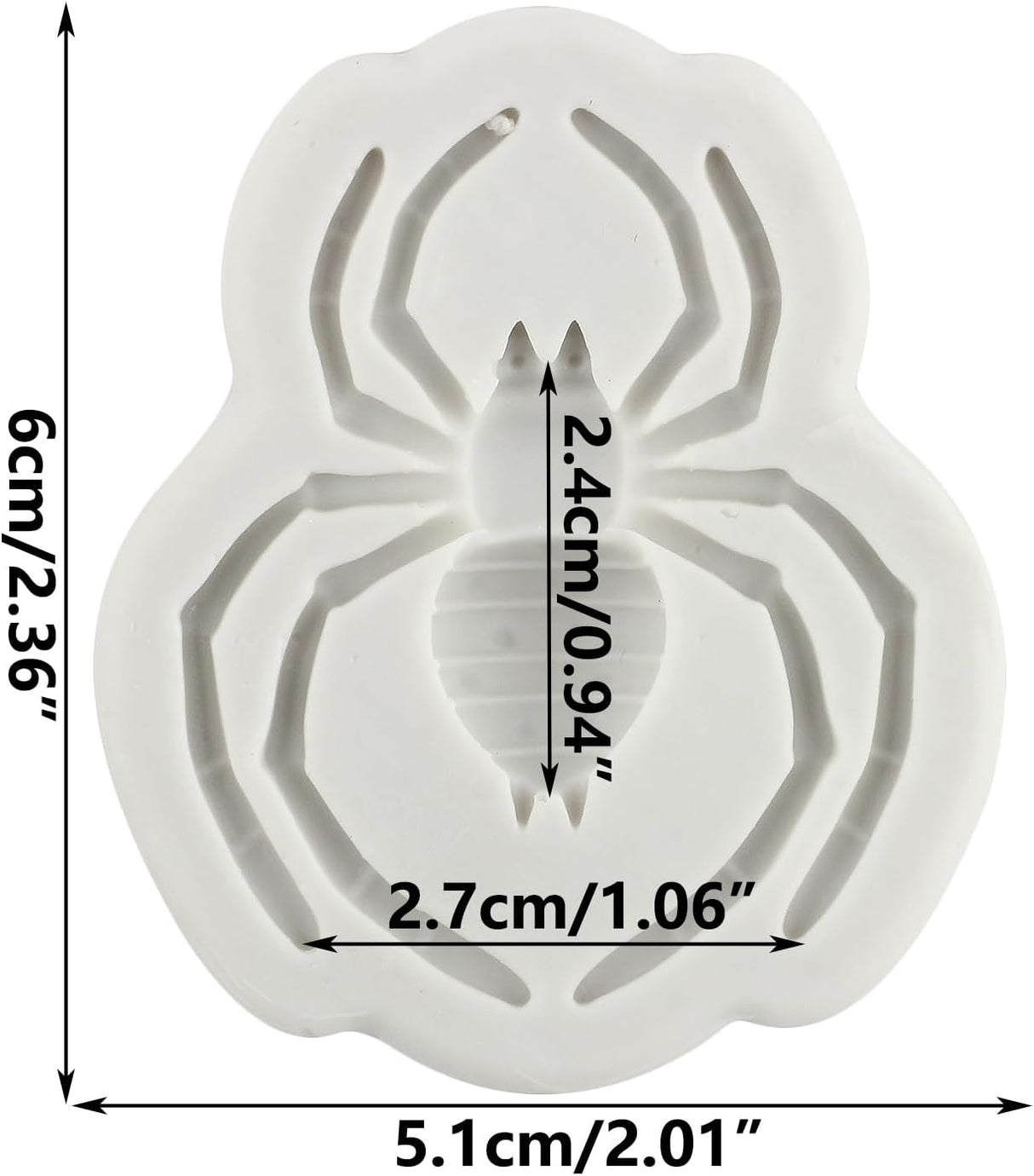 Moldes de Fondant Araña para Cupcakes - Silicona - Halloween