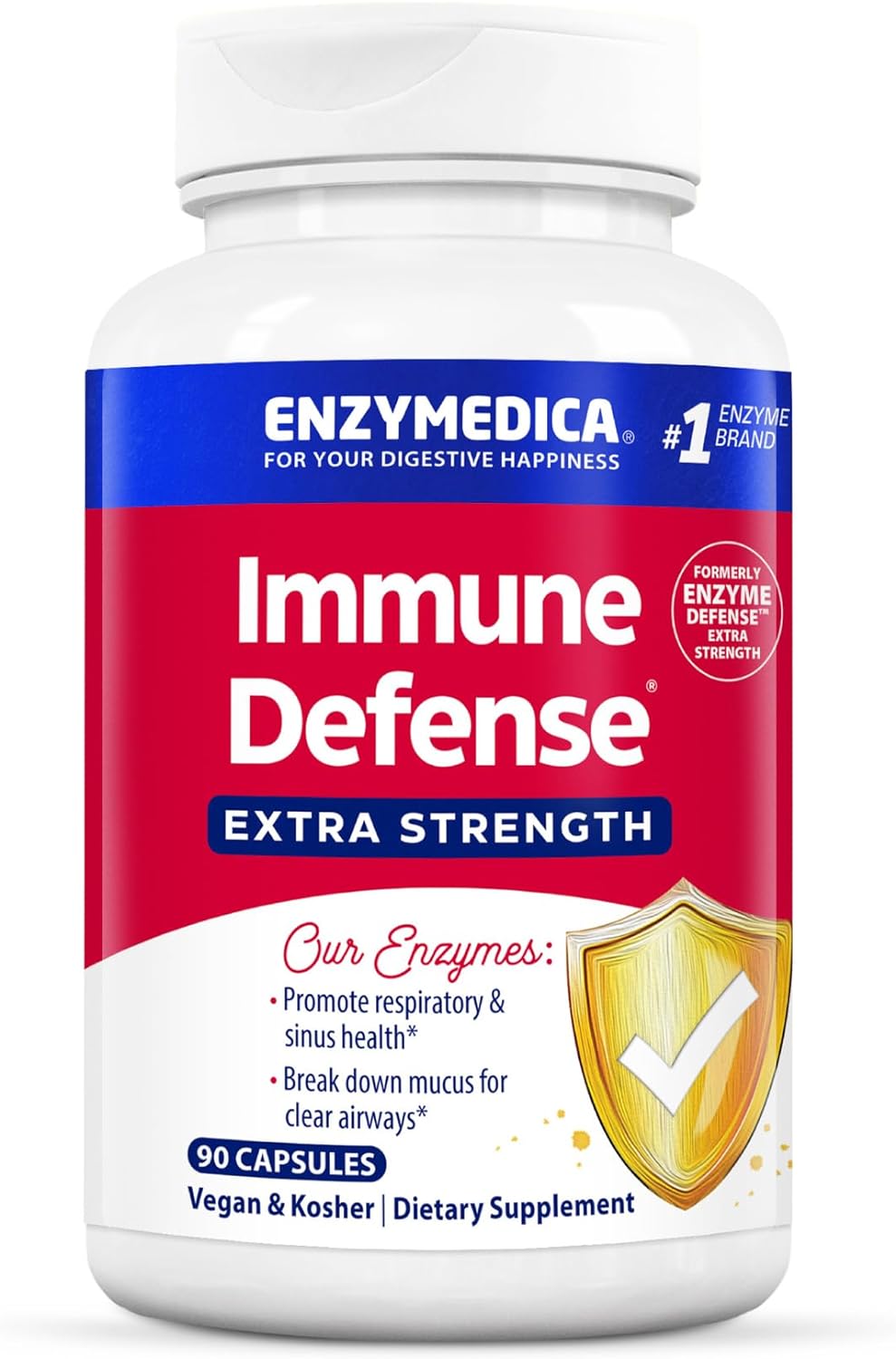 Suplemento Enzymedica enzima Defense 90 unidades
