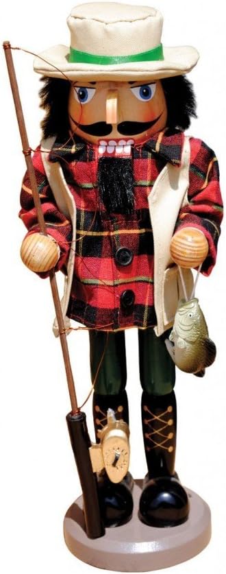 Nutcracker Pescador de Bass, Santa's Workshop, 14.5 Modelo 70201