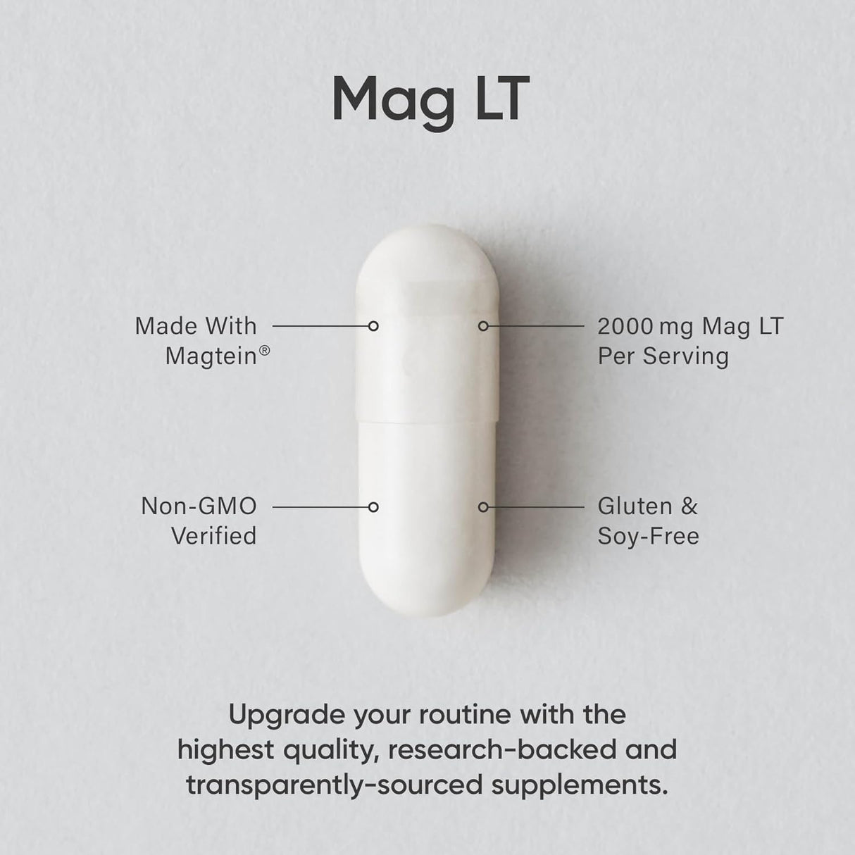 Suplemento Magtein Suplemento de magnesio para memoria  90u