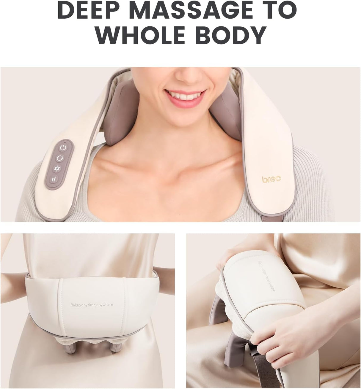 Masajeador de Cuello Breo N5 Mini con Calor y Relajación