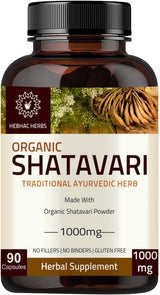 Shatavari 1000mg  orgánicas de Shatavari 90 cápsulas