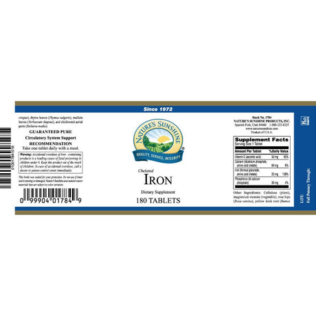 hierro  25MG (180)