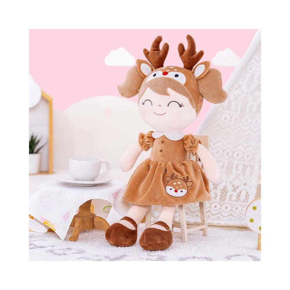 Peluche Muñecas  rellenas para bebés con vestido floral