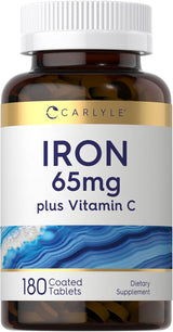 Suplemento de Hierro Carlyle 65 mg con Vitamina C 180 Tab