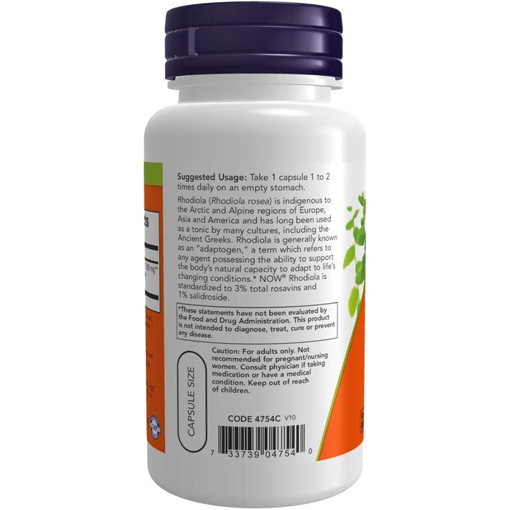 Suplementos  Rhodiola Rosea, 60 Cápsulas / 500 mg