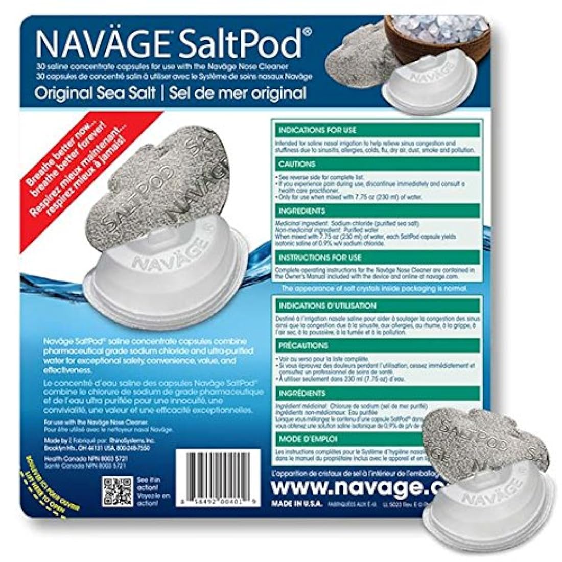 Naväge SaltPod Bundle: 3 paquetes de 30 SaltPod