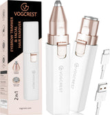 Depilador Facial 2 en 1: Afeitadora y Recortadora de Cejas