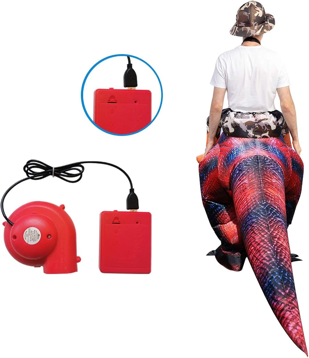 Disfraz inflable de Godzilla para adultos unisex