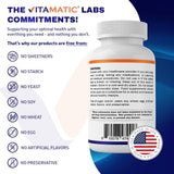 Píldoras de Cafeína Vitamatic 200mg, 250 Tabletas Vegetarianas