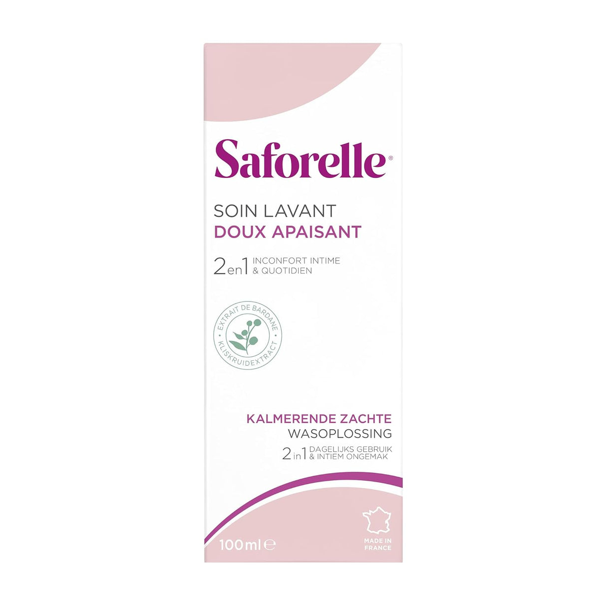 Cuidado Limpiador Suave Saforelle 100ml, Ideal para Piel Sensible