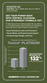 Suplementos testrol platino resistencia libido refuerzo