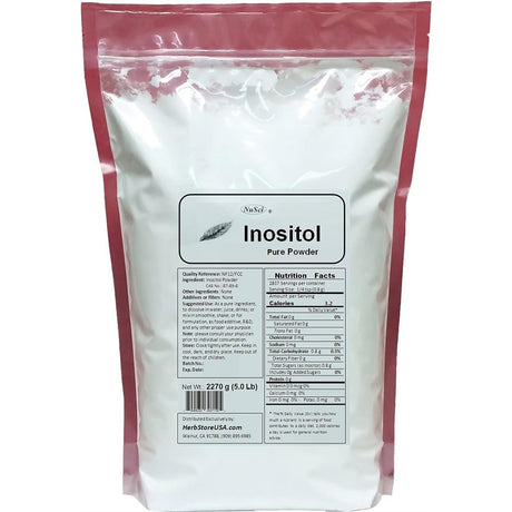 Suplementos  Inositol a granel polvo puro 1000g (2.2 lb)