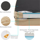 Cama ortopédica para perros Friends Forever, espuma viscoelástica, 35x25x6.5