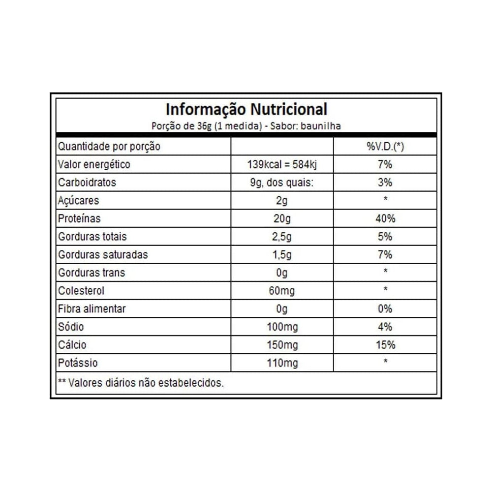 Suplementos Proteína  de suero de leche en polvo Vainilla