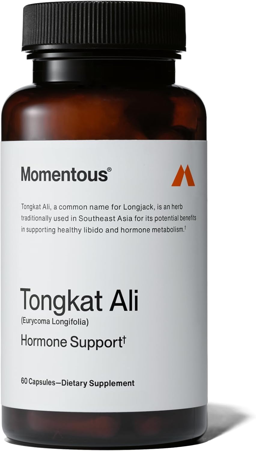 Momentous Tongkat Ali - Suplemento Natural para Energia y Hormonas - 30 Porciones