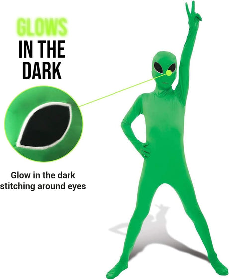 Disfraz de Alienígena para Niños, Morphsuits, Talla M