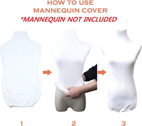 Funda de Maniquí NAVAdeal, 100% hecha a mano, suave y elástica