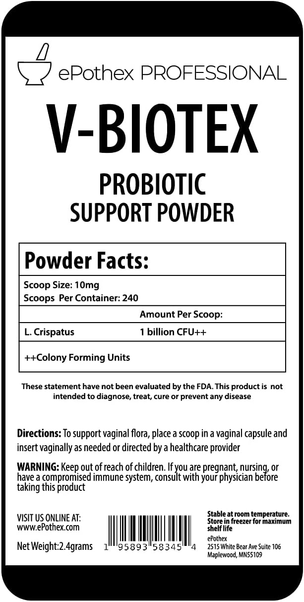 Polvo probiótico Pure L. Crispatus Probiótico vaginal