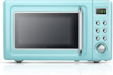 Microondas ARLIME 0.7 Cu.ft 700W, Acero Inox, Retro, Compacto