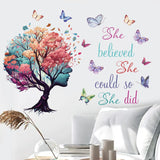 Vinilo Decorativo She Believed She Could - Inspirador Murales