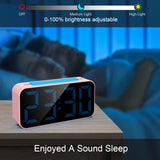 Despertadores Ruidosos Digitales con Luz Nocturna y Doble Alarma