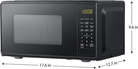 Microondas de Encimera 0.7 cu ft, 700W, Nuevo,  Modelo Compacto
