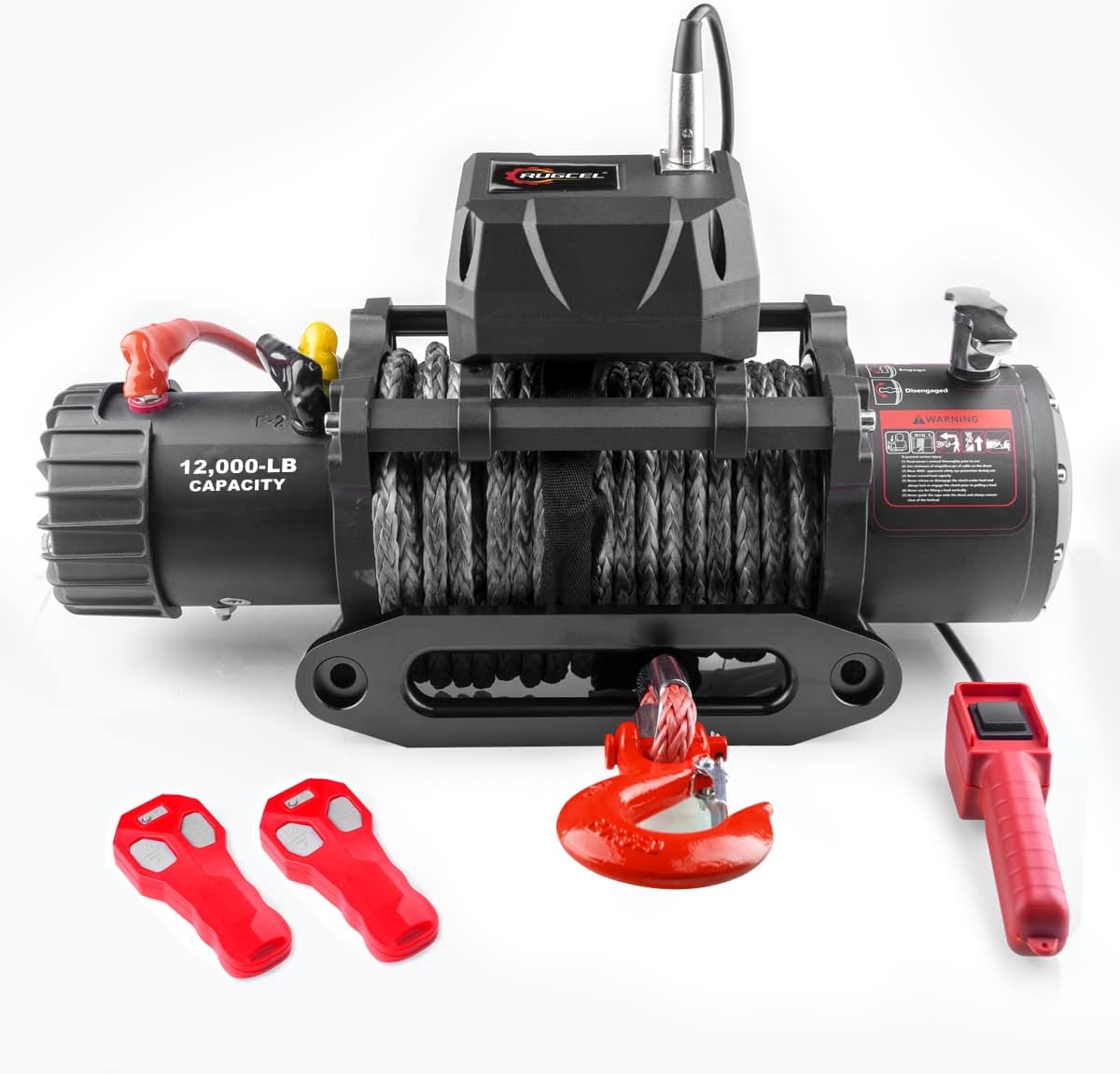 Cabrestante eléctrico impermeable IP68 de 12000 libras