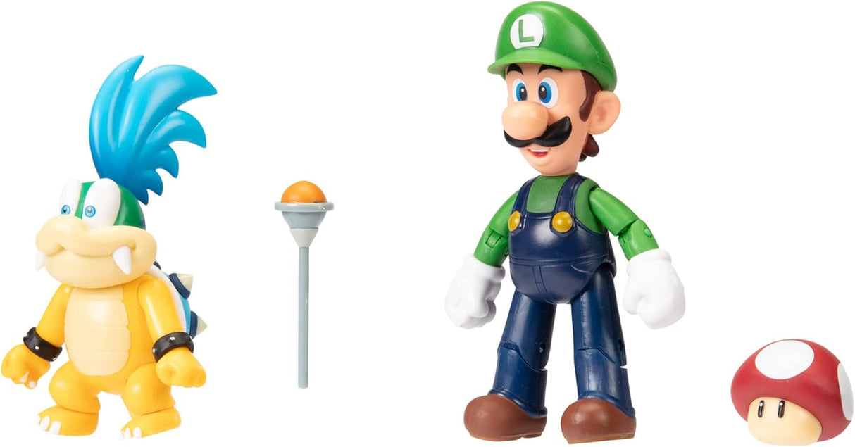 Figura de acción 4 Super Mario - Luigi vs. Larry Koopa