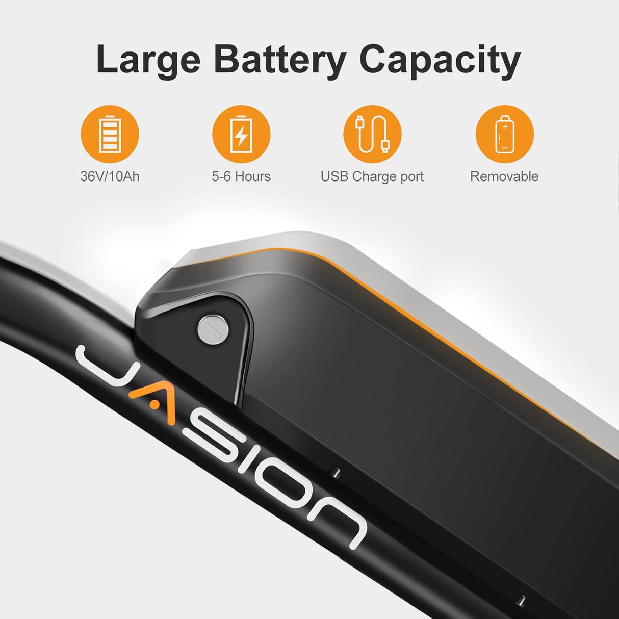 Bicicleta Eléctrica Jasion EB5, 500W, 40 millas, 26 ruedas