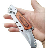 Cuchillo de bolsillo plegable de acero inoxidable
