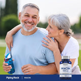 Niacina 500mg Piping Rock | 120 Cápsulas | No GMO, Sin Gluten