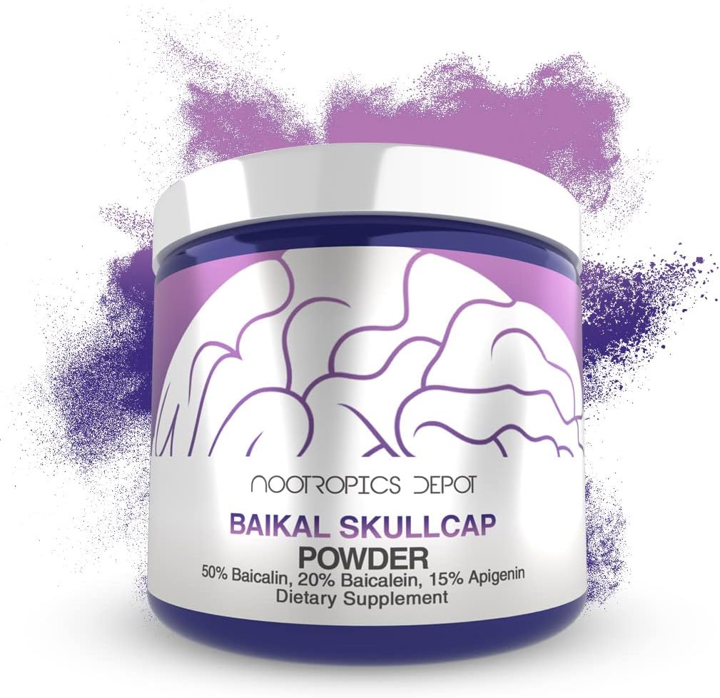 Polvo de extracto de escutelaria Baikal 0.53 oz Nootropics
