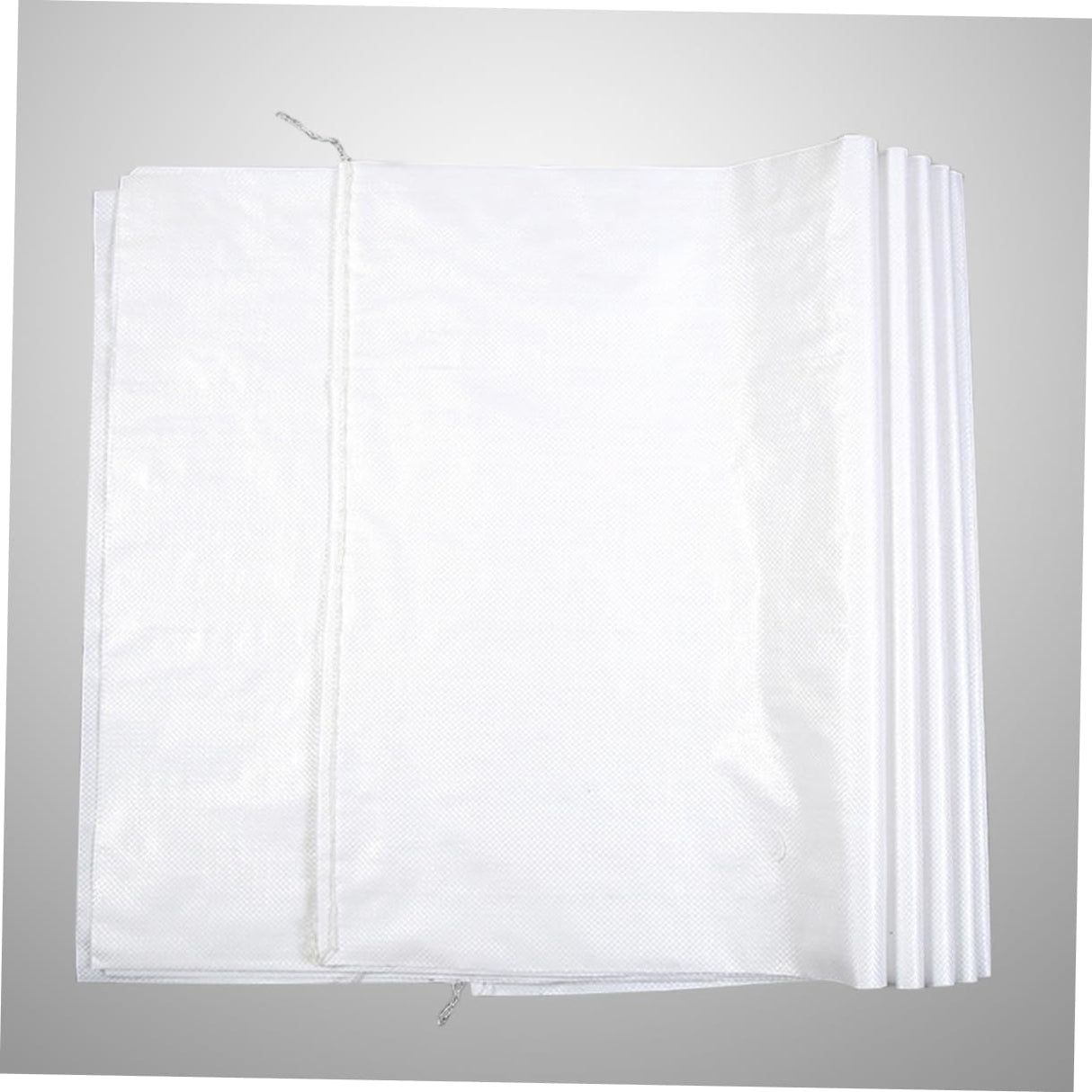 Gatuida Bolsa de embalaje 10 unids Sack Race Polywoven Bag Bolsa de piel de serpiente Bolsas de arena Saco de Gunny Bolsa de basura Bolsa de embalaje de laminación blanca