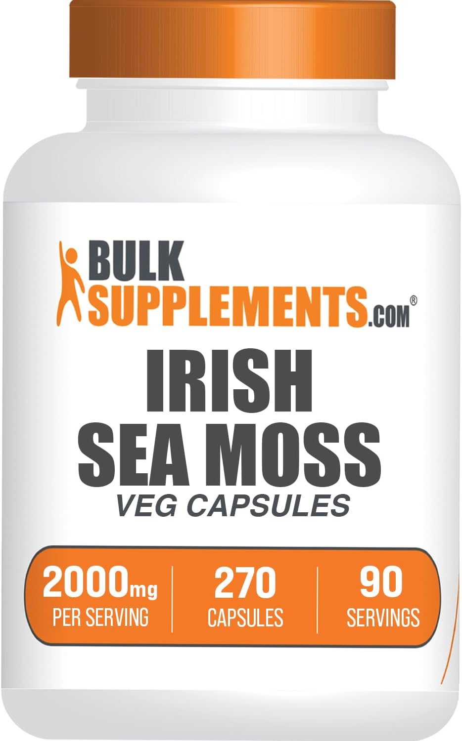 Suplemento de alga irlandesa en cápsulas BulkSupplements, 2000mg, 240 pzas