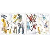 RoomMates RMK1197SCS Vintage Planes Peel and Stick Tatuajes