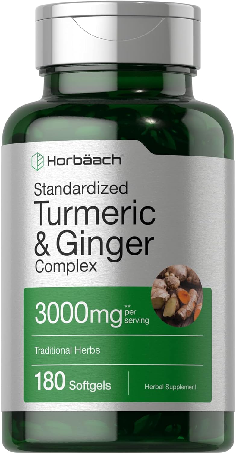 Suplemento de cúrcuma y jengibre  con extracto de pimienta
