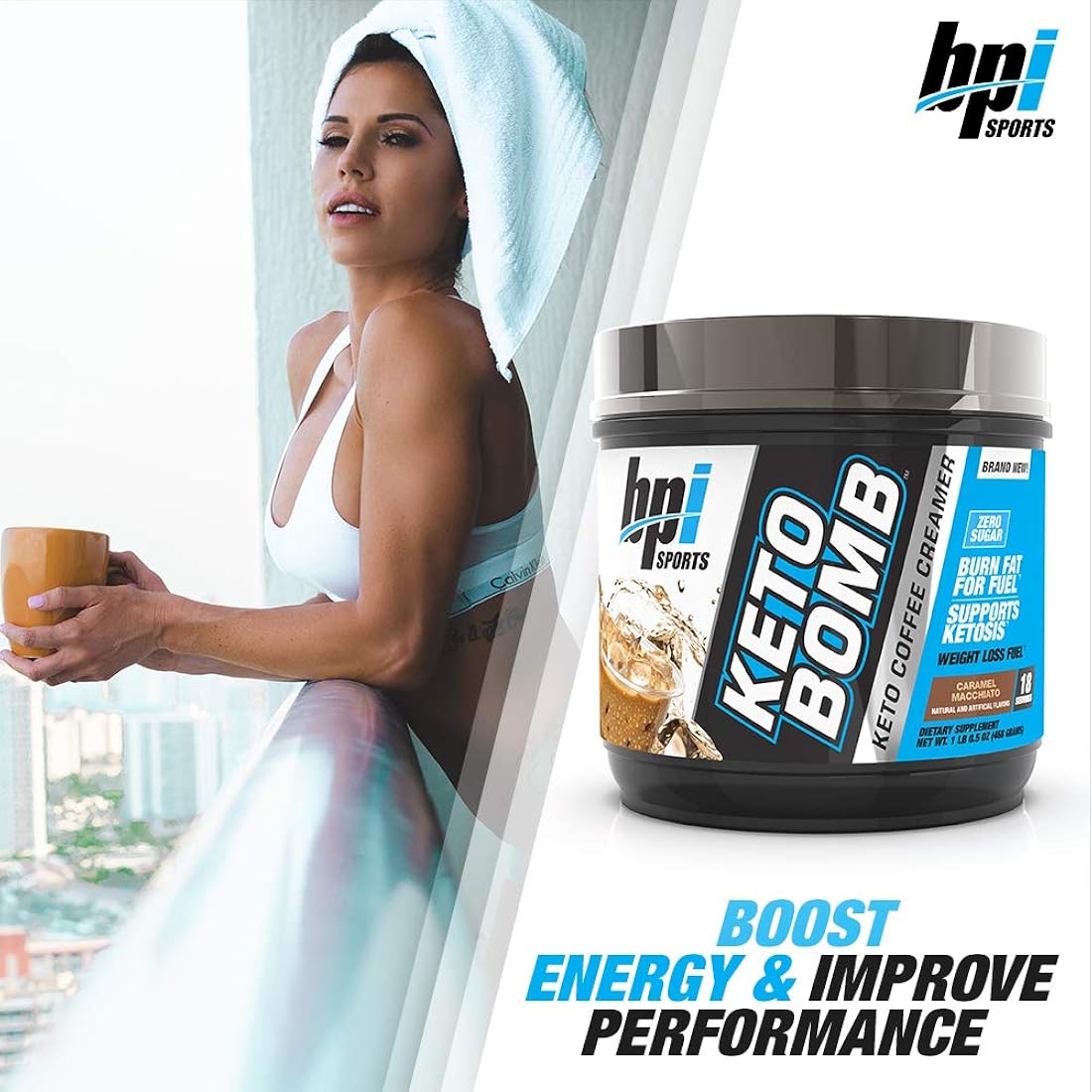 Suplemento Dietario BPI Sports Keto Bomb Batido ketogénico