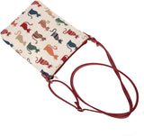 Bolsa Signare cruzada con tapiz de gato