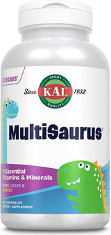 Multivitaminas Masticables KAL para Niños, 180 Dinosaurios