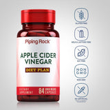 Piping Rock Cápsulas de vinagre de sidra de manzana | 84 píldoras | con vitamina B12, cromo y cayena | Suplemento sin OMG, sin gluten