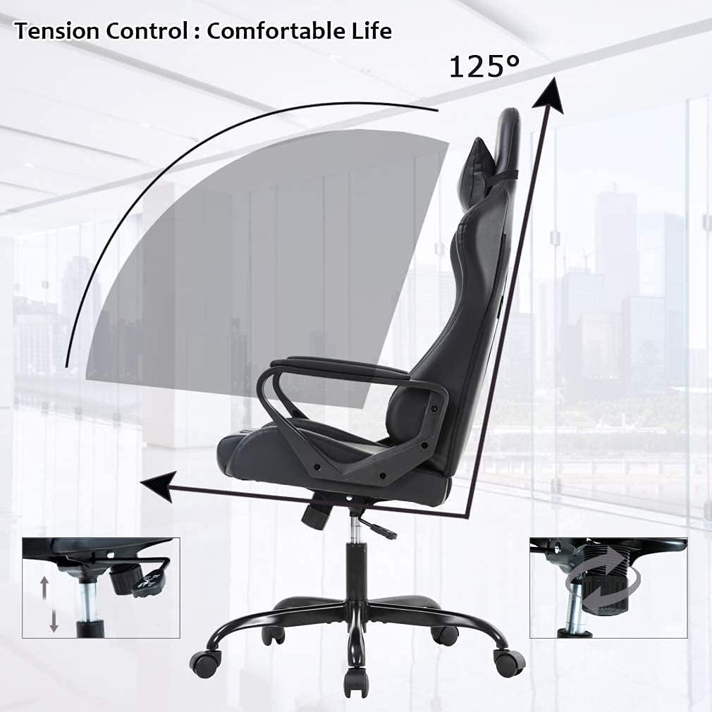 Silla Gamer con soporte lumbar Black game chair BSTOPHKL
