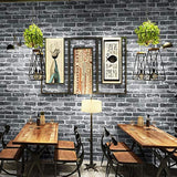 Papel pintado de ladrillo 17.3x236 color gris