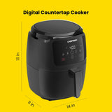 Freidora de aire Chefman 5 Qt,Control digital, Apagado automático