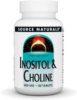 Inositol & Colina Source Naturals 800 mg, 50 tablet
