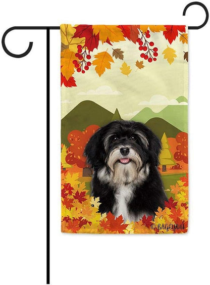 BAGEYOU - Bandera decorativa de jardín con texto en inglés "Hello Fall in The Countryside with My Love Dog" para exteriores, 12.5 x 18.0&nbsp;in