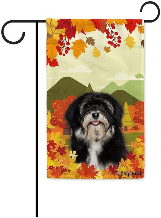 BAGEYOU - Bandera decorativa de jardín con texto en inglés "Hello Fall in The Countryside with My Love Dog" para exteriores, 12.5 x 18.0&nbsp;in