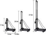 Carretilla Plegable KINJOEK 25kg, Ligera y Compacta, 55lbs