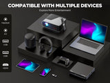 Proyector inteligente DBPOWER 1080p, WiFi 5G, Netflix y Dolby